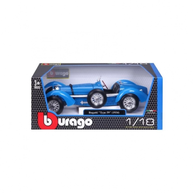 Bburago 1:18 Bugatti Type 59 Modrá