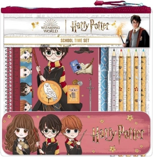Školská a kreatívna sada HARRY POTTER v plastovom puzdre 24 × 24 × 3 cm