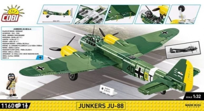 Bombardér Junkers Ju-88 z obdobia 2. svetovej vojny