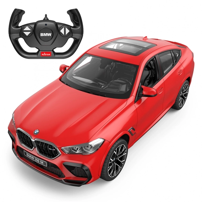 Zdiaľkové ovládané auto BMW X6 M červené 1:14