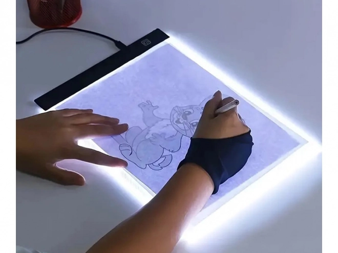 Podsvietený LED tablet na kreslenie pre deti