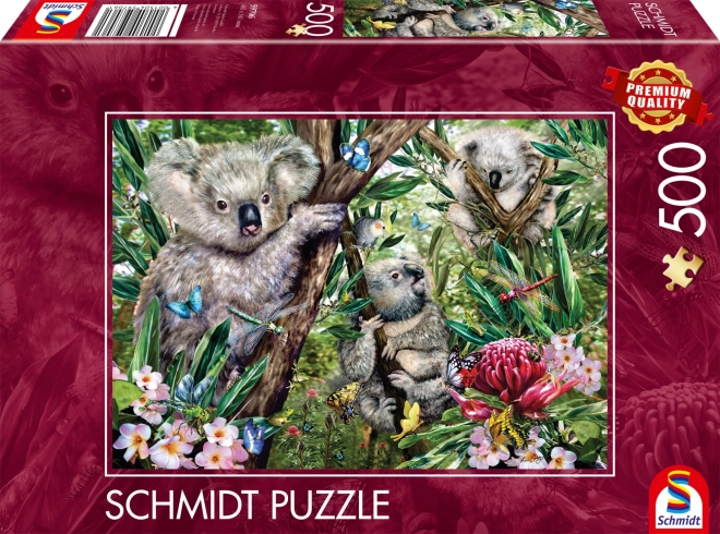 Puzzle Koalí rodinka 500 dielikov