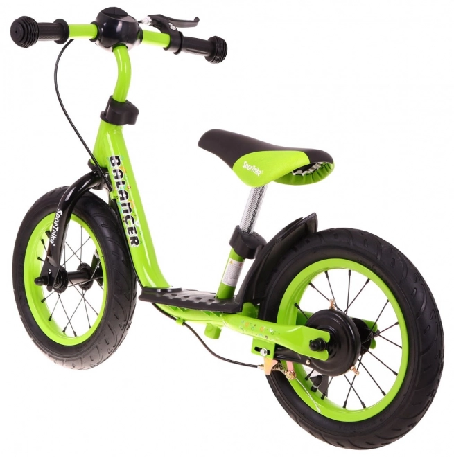 Detský balančný bicykel SporTrike Balancer zelený