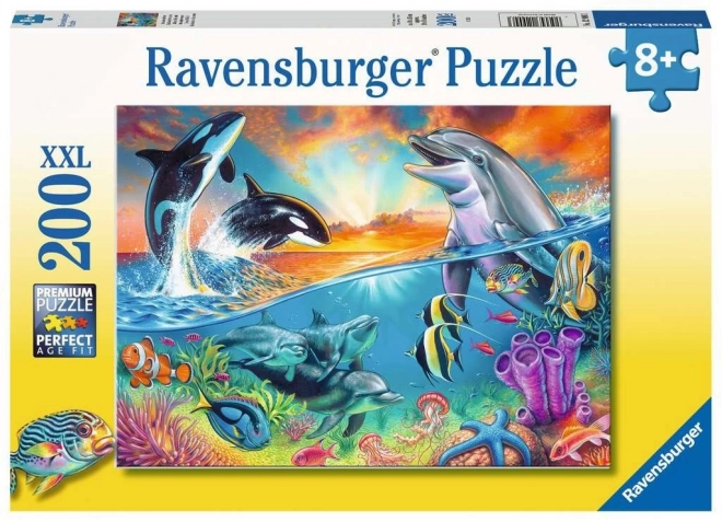 Ravensburger puzzle Život v oceáne XXL 200 dielikov