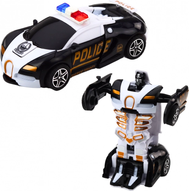 Auto Robot 2v1 Športové Policajné Auto