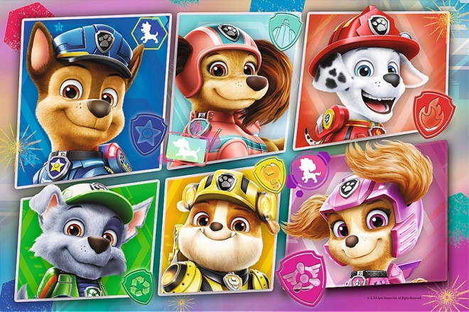 Puzzle PAW Patrol vo filme: Priatelia pripravení na akciu 60 dielikov