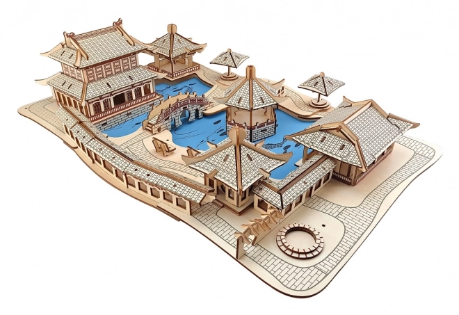 Drevené 3D puzzle Záhrady Suzhou