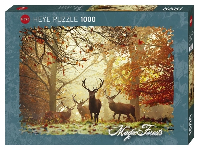 Puzzle Kouzelné Lesy: Jeleni 1000 Dielikov