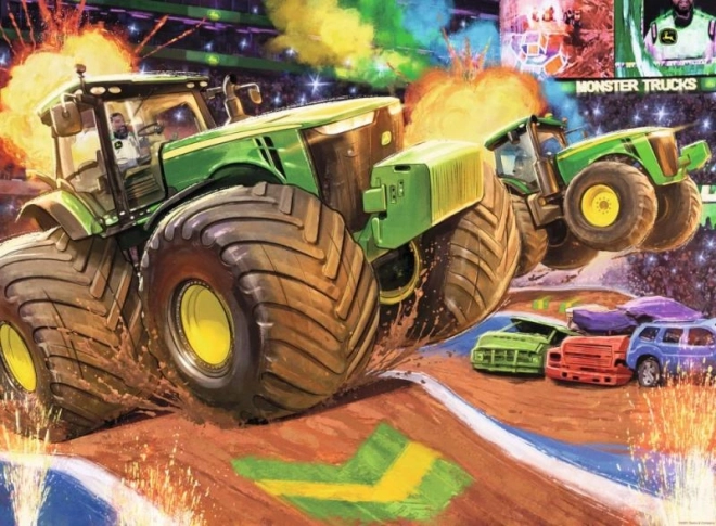 Ravensburger puzzle John Deere veľké kolesá XXL 100 dielikov