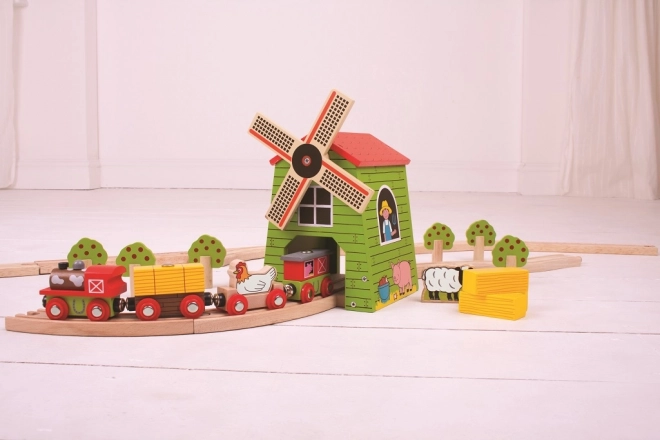 Vetrelný mlyn Bigjigs Rail