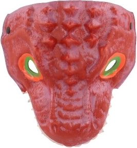 Dinosauří penová maska 20x19 cm rôzne druhy pre karneval