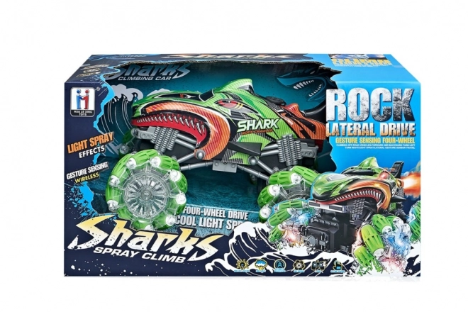 RC auto žralok zelené