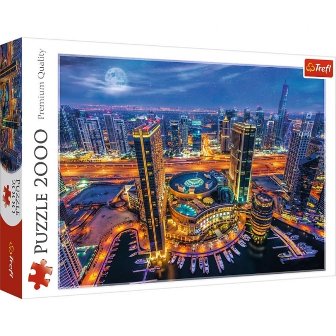 Dubajské svetlá Panoramatické puzzle 2000 dielikov