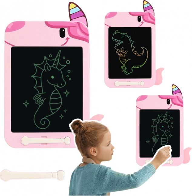 Kresliace LCD tabuľa jednorožec ružový