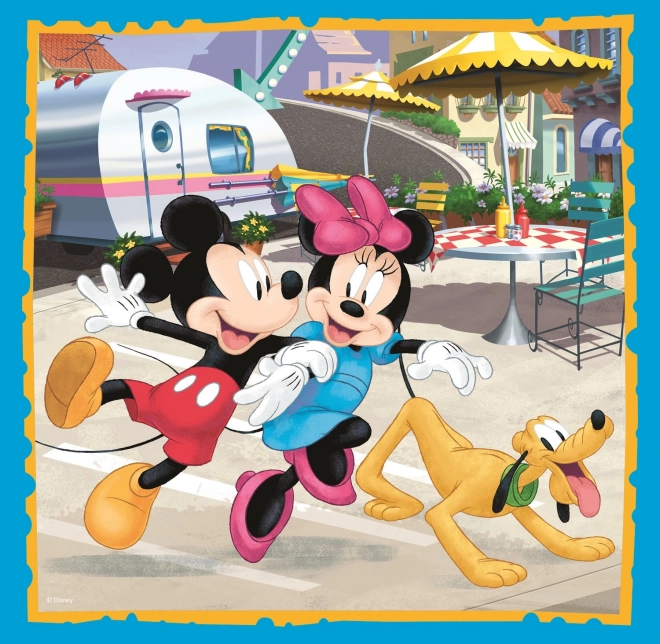 Puzzle Mickey Mouse a priatelia 3 v 1