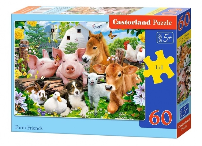 Puzzle Priatelia na farme