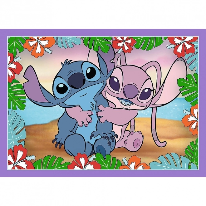 Puzzle Šialený deň s Lilo a Stitch