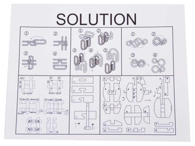 Logické hlavolamy a kovové puzzle