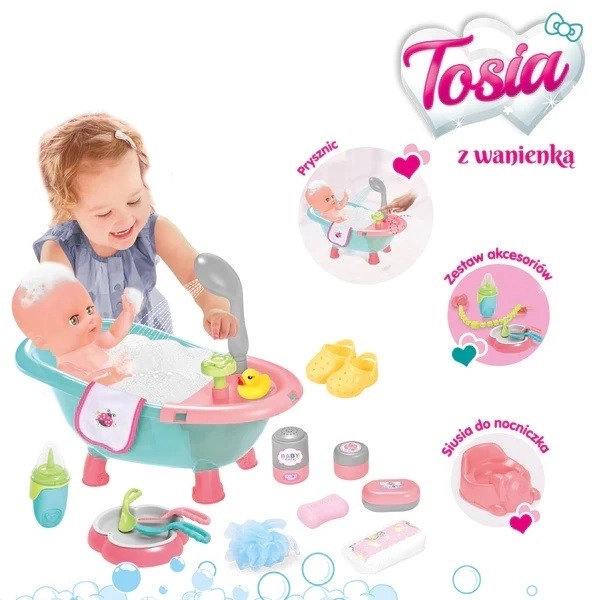 Bábika Tosia s vaničkou
