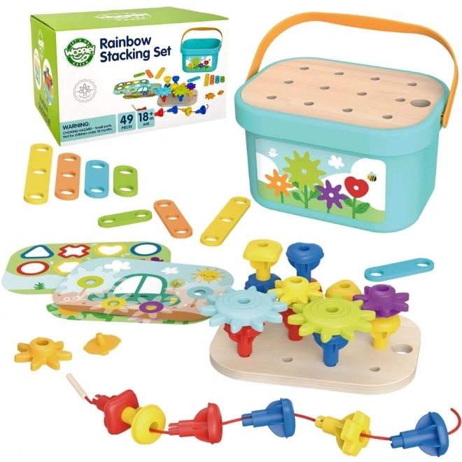 Woopie Green konštrukčný box Montessori 12v1