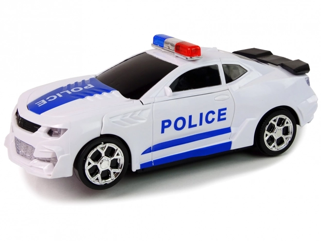 Policajné auto 2v1 Transformers s efektmi zvukov a svetiel