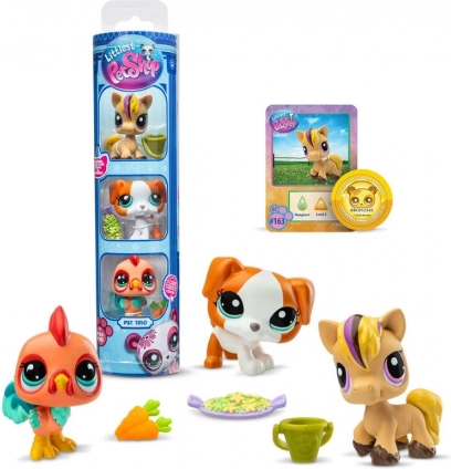 Littlest Pet Shop 3 figúrky - rôzne druhy