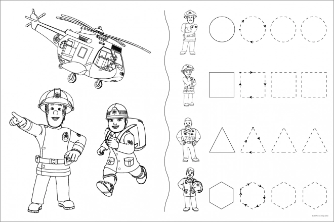 Obojstranné puzzle Požiarnik Sam a jeho tím 24 dielikov