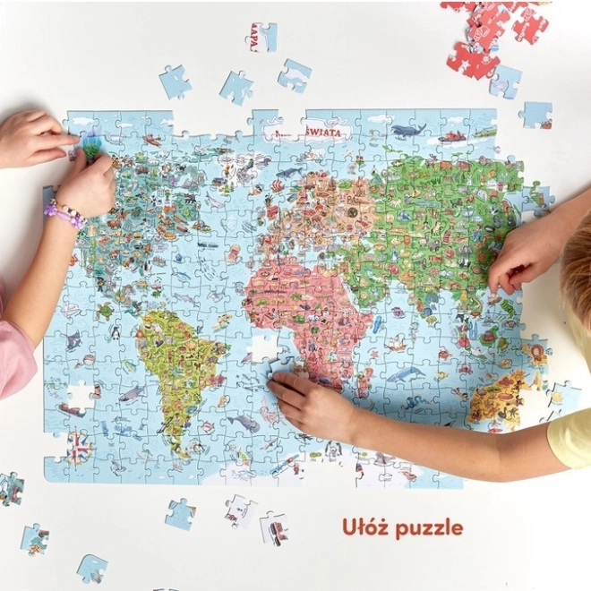 Puzzle objaviteľov - Mapa sveta