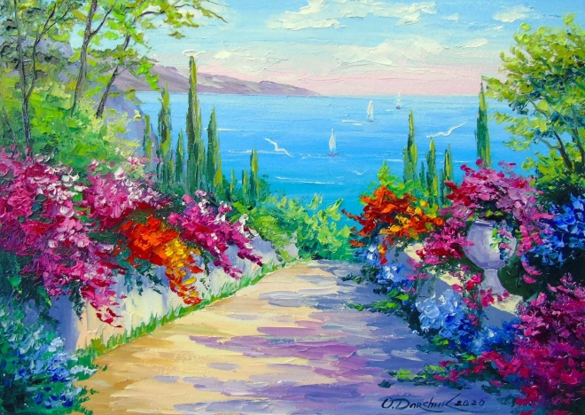 Užívaj Puzzle Slnečná cesta k moru 1000 dielikov