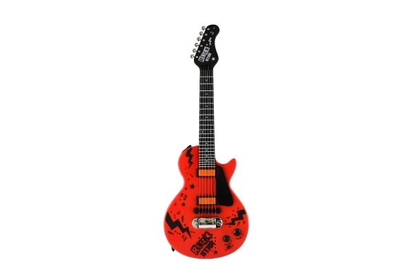 Elektrická gitara ROCK STAR plastová 58cm na batérie so zvukom, svetlom v krabici 24x62x5,5cm