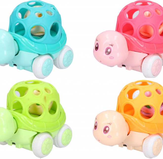 Plastová hrkálka korytnačka 11 cm