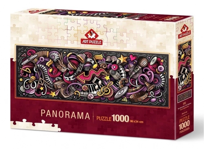 Panoramatické puzzle Prvky rytmu 1000 dielikov
