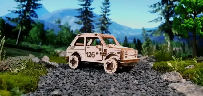 Drevené 3D puzzle Superfast rally auto