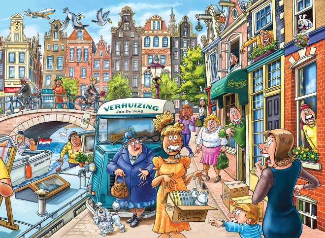 Jumbo puzzle Wasgij 45: Sťahovanie 1000 kúskov