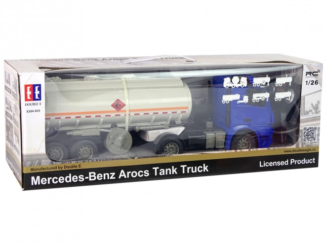 Mercedes Arocs Nákladné Auto Cisterna R/C Modrá 1:26 na Vodu