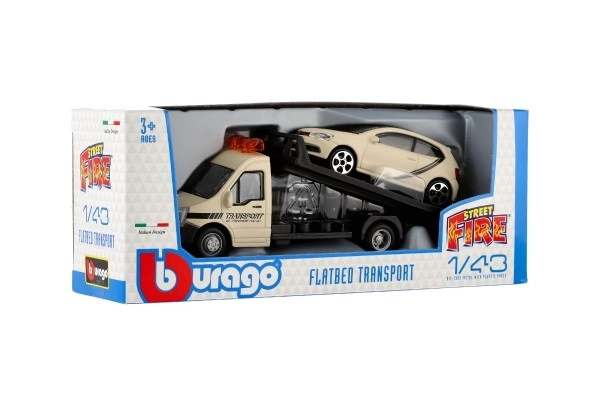 Bburago 1:43 Odťahové vozidlo s plošinou na prepravu, rôzne typy