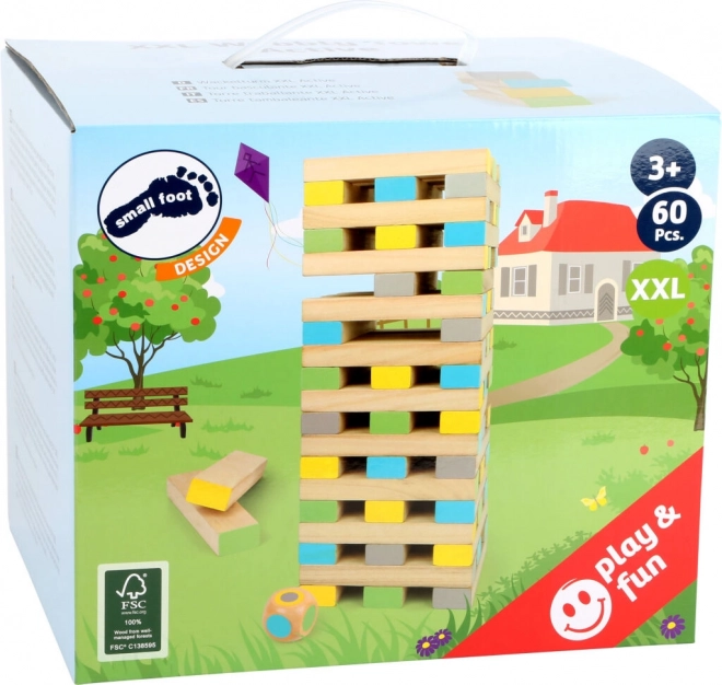 Malá veža Jenga na nohy XXL