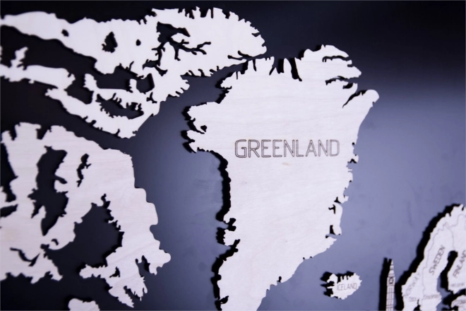 Drevená mapa sveta WOODEN CITY veľká