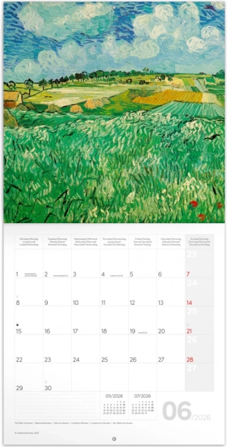 Poznámkový kalendár Vincent van Gogh 2026