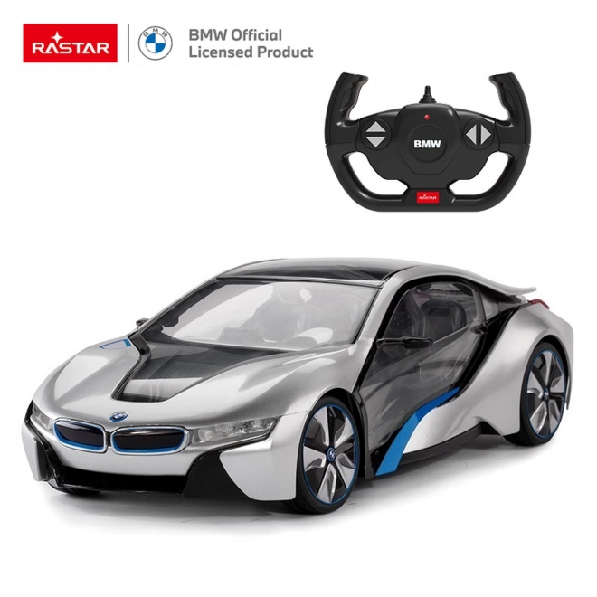 Záhradné auto BMW I8 RASTAR na diaľkové ovládanie 1:14