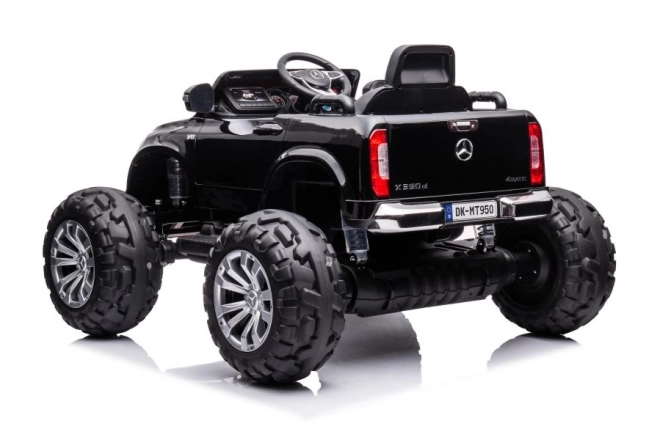 Auto na akumulátor Mercedes 4x4 čierny lakovaný