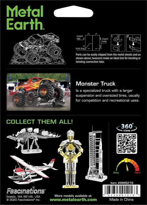 Metal Earth 3D puzzle Monster Truck