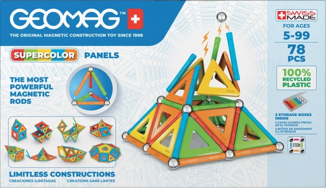 Geomag Supercolor Panely 78 Dielikov