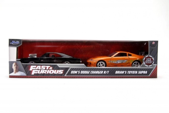 Rýchlo a zbesilo Twin Pack Toyota Supra a Dodge Charger 1:32