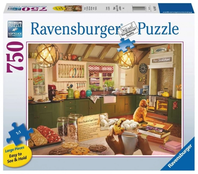 Ravensburger - Puzzle 2D Veľký formát: Útulná kuchyňa 750 dielikov