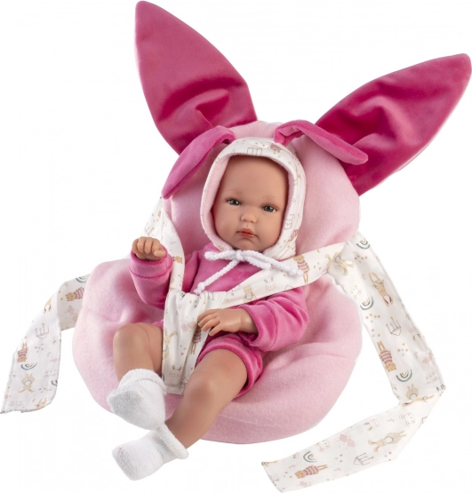 Llorens New Born Dievčatko - Realistická Bábika Bábätko s Celovinylovým Telom 35 cm