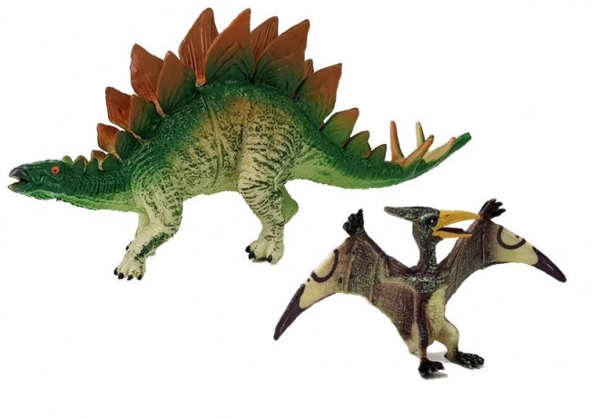 Sada figúrok dinosaurov Stegosaurus a Pteranodon