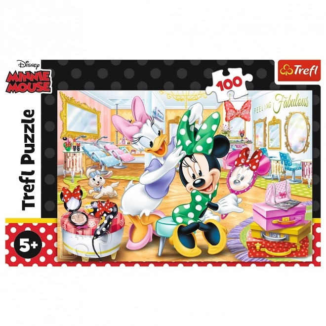 Puzzle Myška Minnie a Daisy 100 dielikov