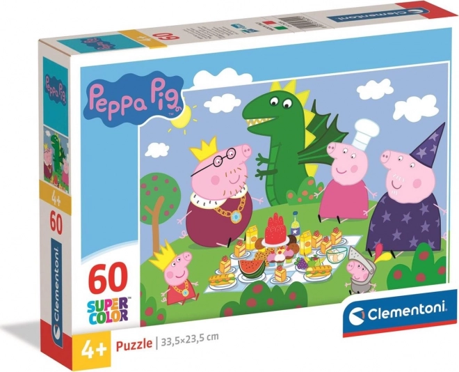 Puzzle Prasiatko Peppa 60 dielikov