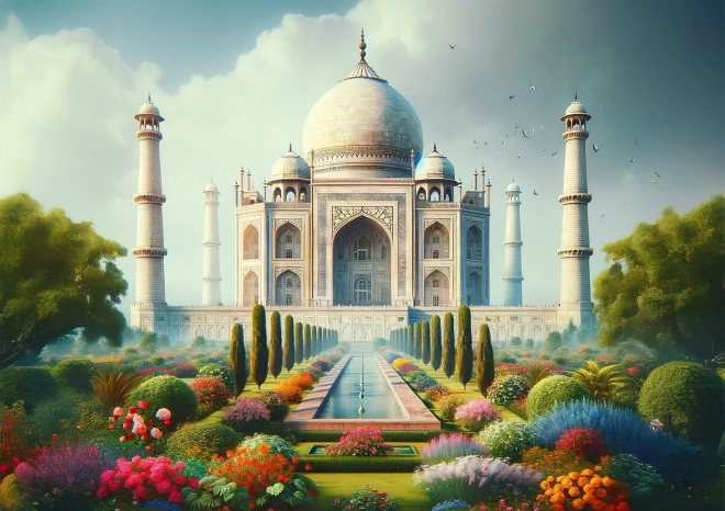 Puzzle Tádž Mahal 1000 dielikov
